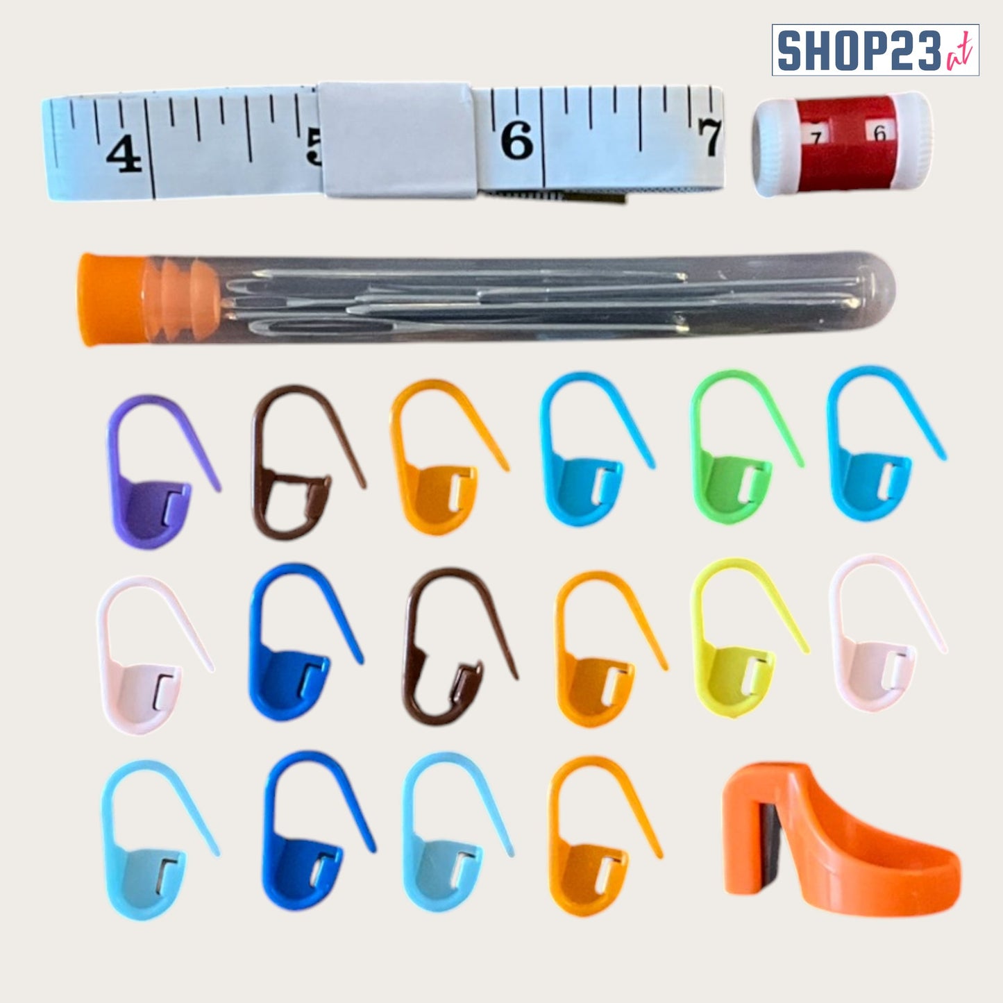 42-teiliges Häkelnadel Set – 12 ergonomische Nadeln (2-8 mm) + Zubehör & Tasche für Anfänger & Profis
