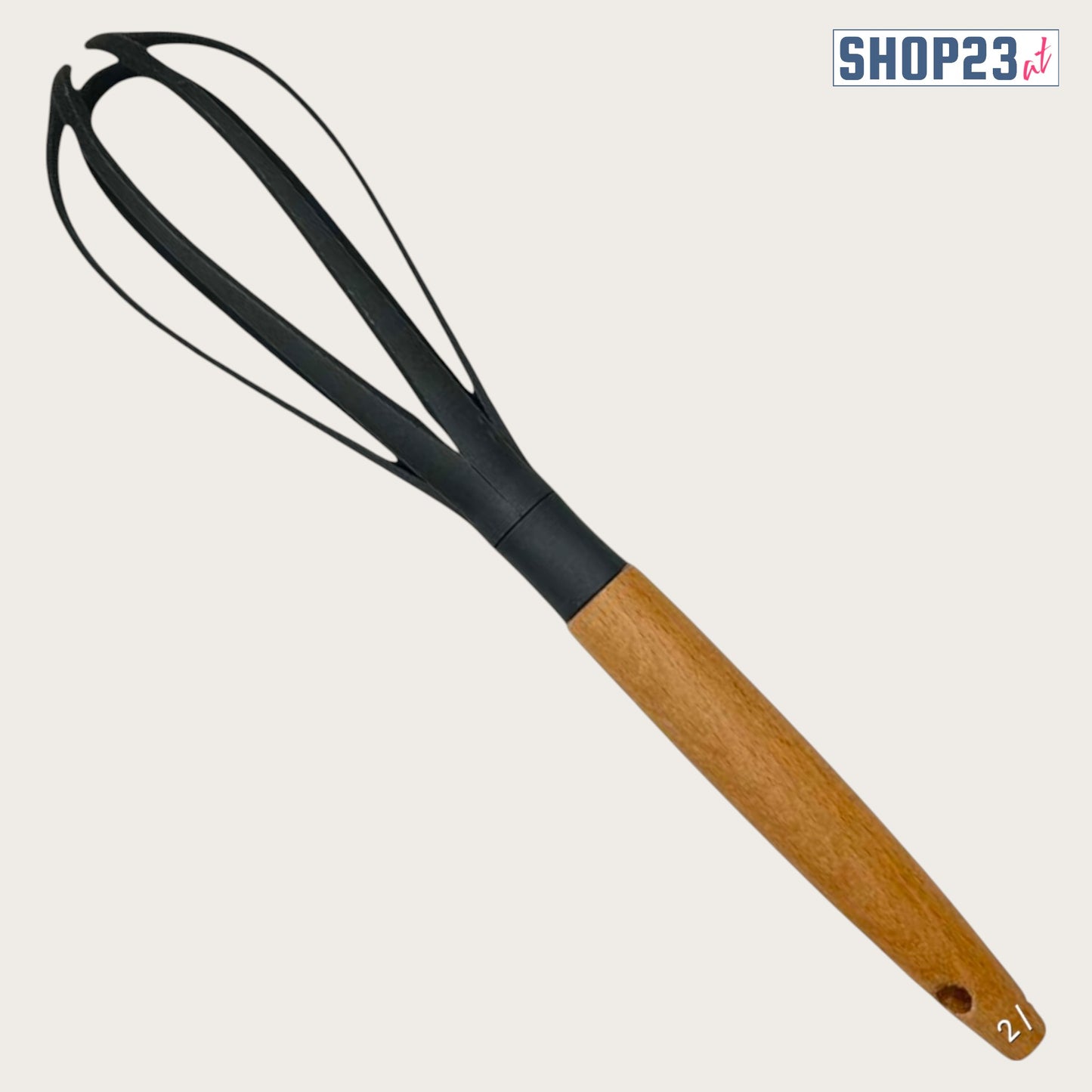 Schneebesen mit Holzgriff – Stilvolles Design trifft Funktionalität