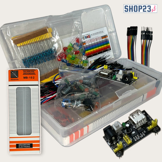 Elektronik Bauteile Bastelset Starterkit - Alles für Ihre DIY-Projekte zum Löten, Klemmen und Schalten