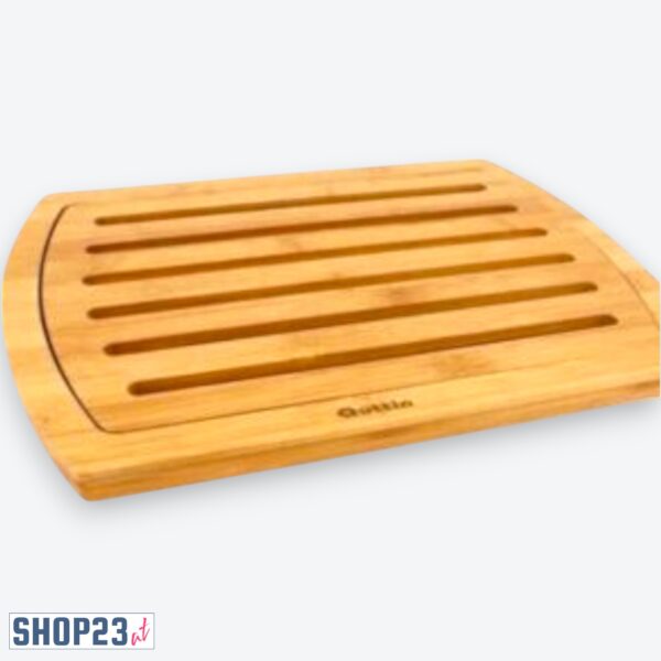 Bambus-Schneidebrett mit Krümelfach – 36 × 25 cm – Nachhaltig & hygienisch – 2-teilig