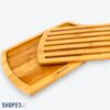 Bambus-Schneidebrett mit Krümelfach – 36 × 25 cm – Nachhaltig & hygienisch – 2-teilig