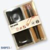 6-teiliges Sushi-Set für 2 Personen – Bambusmatten & Porzellanschalen – Authentisch & Stilvoll