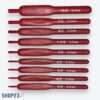 10-teiliges Häkelnadel-Set – Ergonomische Griffe & Aluminiumhaken – Größen 2,0–6,0 mm