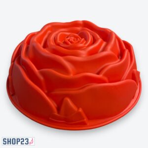 Silikon-Backform „Rose Cake“ – Ø 24 cm – 1,2 L – BPA-frei & hitzebeständig – Rot