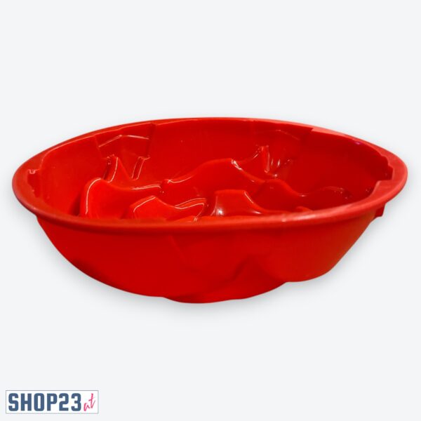 Silikon-Backform „Rose Cake“ – Ø 24 cm – 1,2 L – BPA-frei & hitzebeständig – Rot