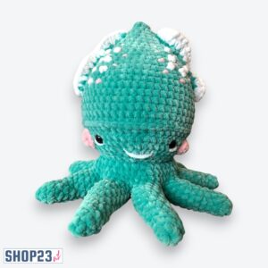 Handgehäkelte Kuschelkrake "Leo" (Leami Wolle)