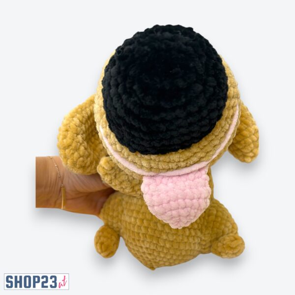 Handgehäkelter Plüschwelpe "Kuschelfreund" (Leami Wolle)