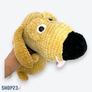 Handgehäkelter Plüschwelpe "Kuschelfreund" (Leami Wolle)
