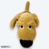 Handgehäkelter Plüschwelpe "Kuschelfreund" (Leami Wolle)